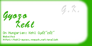 gyozo kehl business card